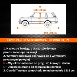 Plandeka Pokrowiec Optimal Garage na samochód typu SUV/Off Road rozmiar XL
