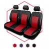 Uniwersalne pokrowce samochodowe przód 1+2 Comfort czerwone