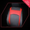 Komplet uniwersalnych pokrowców samochodowych Premium Design Leather czerwone